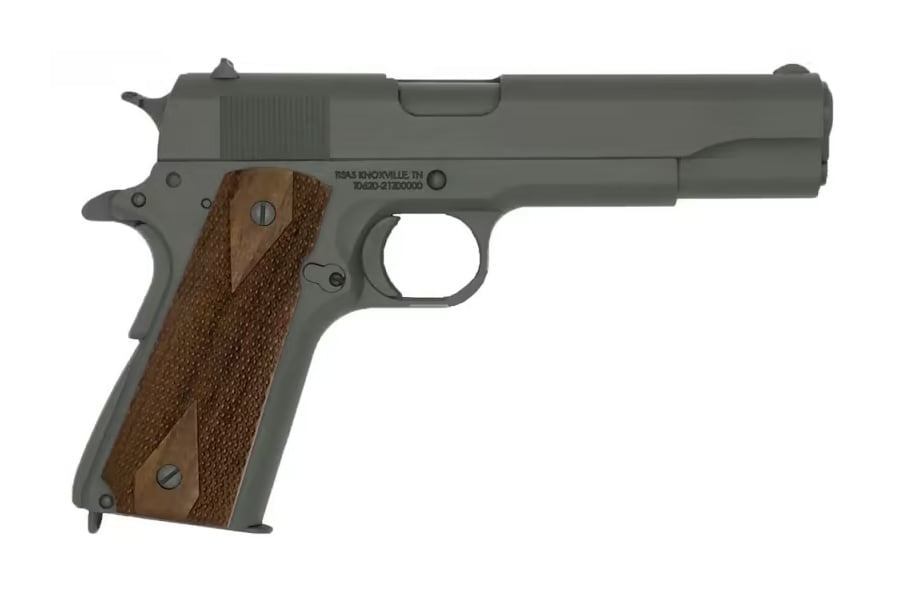 TISAS 1911 A1 US Army 45 ACP Pistol with USGI Style Cerakote Finish and Walnut Grips